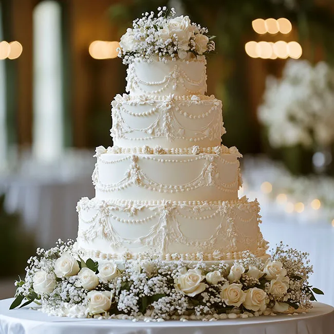 Dettaglio della torta nuziale